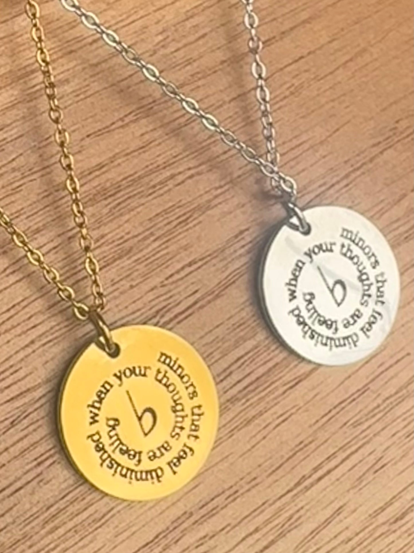 Minors That Feel Diminished When Your Thoughts Are Feeling Flat Necklace